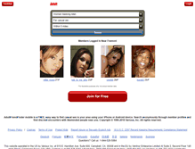 Tablet Screenshot of mature.adultfriendfinder.com